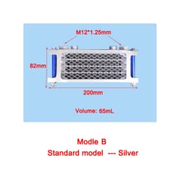 Universal Motorcycle Oil Cooler M12 Oil Delivery Interface Efficient Motorcycle Cooling Radiator Fit 80CC-250CC Engine Motocross