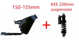 US Stock NBpower Enduro Ebike Frame, Black Stealth Bomber Frame for 3000W/ 5000W/8000W Motor Electric Bicycle Inside Battery