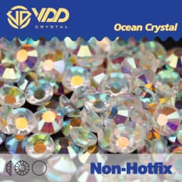 VDD 150 Shining Aurora/056 Transparent/057 Transparent AB Glass Non-hotfix Rhinestones Nail Art Crystal Stones DIY Decoration