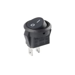 5PCS KCD 15mm KCD11 Rocker Switch 2PIN I/O Button Power Switches Small Size Round KCD-15