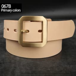 39mm Genuine Leather High Quality Belts For Men Jeans Cowskin Casual Belts Cowboy Waistband Solid Brass Pin Belt Buckle