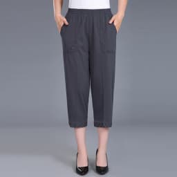 2026 Summer Women's Capris Pants Women Plus Size 4XL Loose Casual Elastic Waist Middle Pants Woman Pure Cotton Clothing