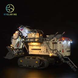 Kyglairng Led light kit for LEGO 42100 Technic Liebherr R 9800 Excavator Toy Building Blocks (Lighting Set Only)