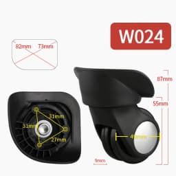 Luggage Wheel Replacement Wheels Suitcase Accessories Universal Casters Rolling Luggage Suitcase Wheeled Accessories Bags Caster