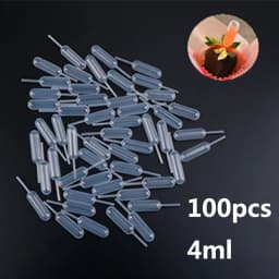 100pcs 4ml Disposable Pipettes Plastic Squeeze Transfer Pipettes Dropper Silicone Mold For UV Epoxy Resin Craft Jewelry Making