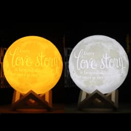Photo/Text Customized 3D Printing Moon Lamp Touch Switch Night Light for Kids Girlfriend family Custom gift Home Decor Dropship