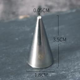 #00~12 Round Dot Piping Nozzles Pastry Icing Tips Fondant Cup Cake Chocolate Baking Decorating Tools Stainless Steel
