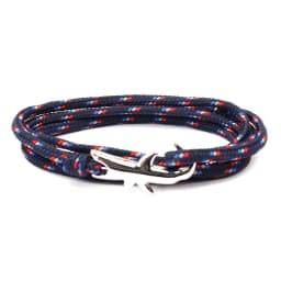 MKENDN Navy style Adjustable Multilayer Rope Shark Anchor Bracelet Men Women 550 Paracord Camping Jewelry Wrap Metal Hooks