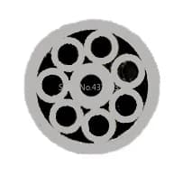 6mm Mosaic Pin Rivets for Knife Handle Screw Brass Mosaics Rivets Nail Steel Tube More Design Exquisite Style Length 90mm