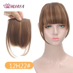 Synthetic Bangs Clip-in Hair Extensions Thick Bangs Hairpieces for Women Daily Heat Resistant Fake Bangs