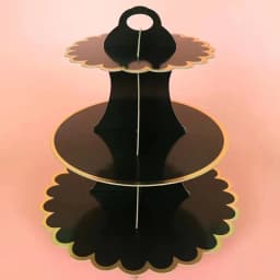 3-Tier Cardboard Cupcake Cake Stand Cupcake Holder for Birthday Party Wedding Baby Shower Christmas Parties Display Dessert