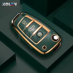 Fashion TPU Car Flip Key Case Cover Shell For Audi A1 A3 8P 8L A4 A5 B6 B7 A6 A7 C5 C6 4F Q3 Q5 Q7 Q8 TT S3 S4 S6 RS Accessories