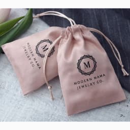 100 Personalized Logo Print Drawstring Bags Velvet Jewelry Packaging Pouches Chic Wedding Favor Bags Pink Flannel Cosmetic Bags