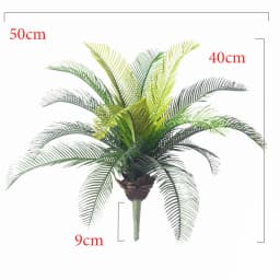 45cm Large Artificial Palm Tree Branch Tropical Fake Cycad Plants Plastic Coconut Tree Leafs For Home Garden Party Wedding Decor