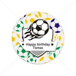 Football Soccer Theme Party Decor Stickers Labels Customize Text Happy Birthday Personalized Stickers Soccer Party Decor