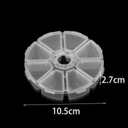 Transparent Plastic Storage Jewelry Box Compartment Adjustable Container For Beads Earring Box For Jewelry Rectangle Box Case