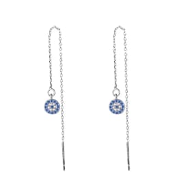 Retro Turkish Devil's Evil Eye Earrings Blue Eye Clear CZ Crystal Stud Earrings for Women Wedding Jewelry Brincos