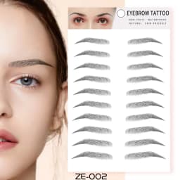 6D Eyebrow Tattoo Sticker Waterproof Eyebrow Templates Tools Cosmetics Professional Makeup Eye Brow Shaper Eyebrows Sticker