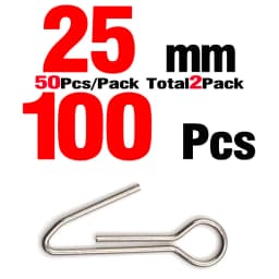 MNFT 100Pcs 304 Stainless Steel Soft Bait Hook Needle Fishing Sinker Weight Loops Head Lead Accessories Centering Pins