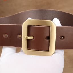 39mm Genuine Leather High Quality Belts For Men Jeans Cowskin Casual Belts Cowboy Waistband Solid Brass Pin Belt Buckle