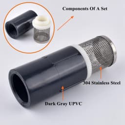 20~50mm 304 Stainless Steel Filter PVC/UPVC Pipe Set Aquarium Tank Water Pump Inlet Tube Filter Garden Drip Irrigation Filter