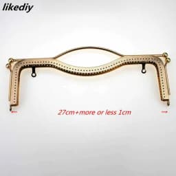 4 Pcs/Lot 27 CM Bronze Silver Gold Black Lips Metal Purse Frame Kiss Clasp Embossing Handle Sewing Bag Part