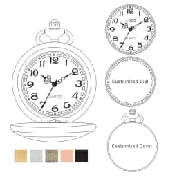 9 3/4 Pattern Retro Bronze Quartz Pocket Watch Anzlog Arabic Numerals Dial Slim Chain Pendant Necklace Gift for Women Men