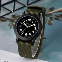 New Arrival Cute Nylon Strap Watch Birthday Christmas Gift Girls Boys Wristwatch Children's Day Gift Kids Gifts