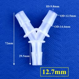 5~200pcs 2.4~12.7mm PP Y-Style Tee Connectors Aquarium Tank Air Pump Aerator Hose Pagoda Joints Irrigation Water Pipe Fittings