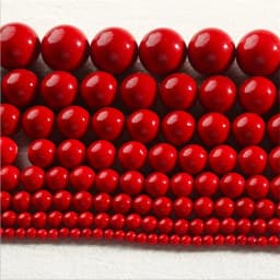 Wholesale OlingArt 4 6 8 10 12 14mm round Red multicolor Glass imitation pearl DIY Earrings Bracelet necklace jewelry making
