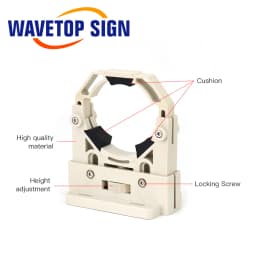 WaveTopSign CO2 Laser Tube Holder Support Mount Flexible Plastic 50-80mm for 50-180W Laser Engraving Cutting Machine 1 pair 2pcs