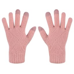 Female Winter Warm Knitted Full Finger Gloves Men Solid Woolen Touch Screen Mittens Women Thick Warm Cycling Driving Gloves H46