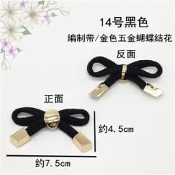 Women's single shoe Rhinestone bow cloth flower shoe surface decoration suede ladle shoes paste shoe repair accessories