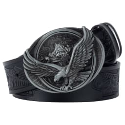 Spread Your Wings And Fly Eagle Buckle Genuine Leather Belt For Man