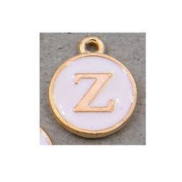 10pcs/26pcs Alphabet Letter Double Face Enamel Charms KC Gold color White Enamel  12*15mm pendants jewelry making Handmade craft