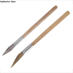 1Pcs Agate Burnisher Polishing Knife Edge With Bamboo Handle Jewelry Making Tools
