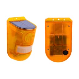 New Solar Infrared Motion Sensor Alarm With 110db Siren Strobe Light For Home Garden Carage Shed Carvan Security Alarm System