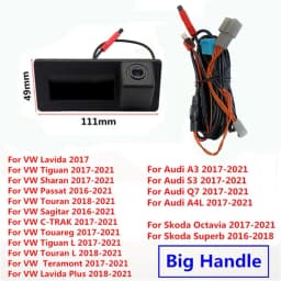 RCD330 MQB PQ MIB For Audi A3 S3 A4L A5 Q2 Q3 Q5 Q7/VW Tiguan Touran Passat Car Trunk Handle Rear View Dynamic Trajectory Camera