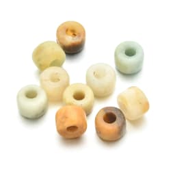 10pcs/lots Set Rainbow Color Glass Stone Beads Drum Bead DIY Bracelets Necklaces for Women Girl Family Gifts Making Jewelry