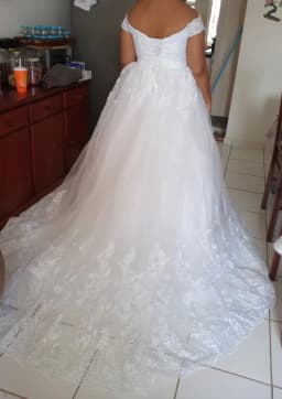 White Off the Shoulder Vestido De Noiva Wedding Dress Custom-made Plus Size Vestidos De Novia Bridal Tulle Mariage Customized