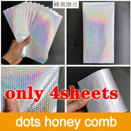 Royal Sissi New Developed 6 Optional Colors Holographic Fish Skin Tape Fish Scale Adhesive Rainbow Film Waterproof Lure Sticker