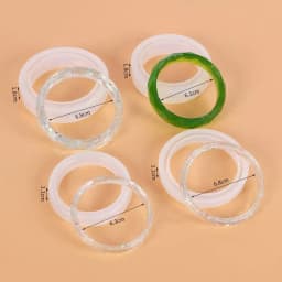 1pc Crystal Mirror Silicone Mold Bracelet Pendant uv Resin Mould DIY Jewelry Casting molds Resin art
