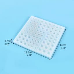 1 Pc Molds for Casting Resin Heart Shaped Round Square Oval Rhombus Triangle Square Polygon Drop Shape Mold for Home Decor