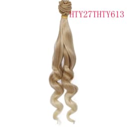 Russian DIY Doll Hair 25cm High Temperature Curly Hair for 1/3 1/4 1/6 BJD DIY Wavy Doll Hair Tree
