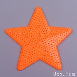 Pulaqi 14 styles Sequined star Patches Sticker On Clothes Iron on Heart Appliqued Sewing Garment Jeans Decor Embellishment DIY