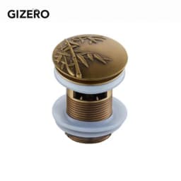 Bathroom Basin Sink Pop Up Drain Antique Brass Carved Waste Stopper Clic-clac Waterlet Vanity Sink Waste Drainer ZR2023