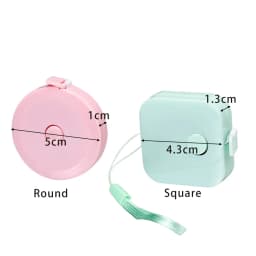 150cm/60" Mini Measure Plastic Ruler Roll Tape Accurate Measurement For DIY Jewelry Making Accessories Resin Crafts Tools