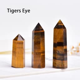 36 colours Crystal Hexagonal Prism Natural Rose Quartz Wand Energy Amethyst Tower Home Furnishing Decoration