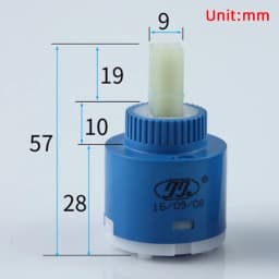 35mm/40mm ABS Shower Faucet Column Ceramic Disc Cartridge Mixing Valve Mixer Shower Bar Tap Bathroom Faucet Replace Part