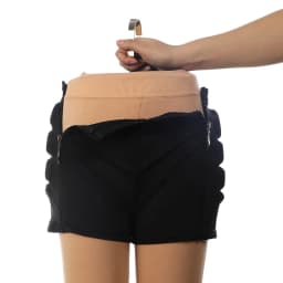 Custom Size Figure Skating Hip Protector Sports Safety Supporter Protective Mat Zipper Black